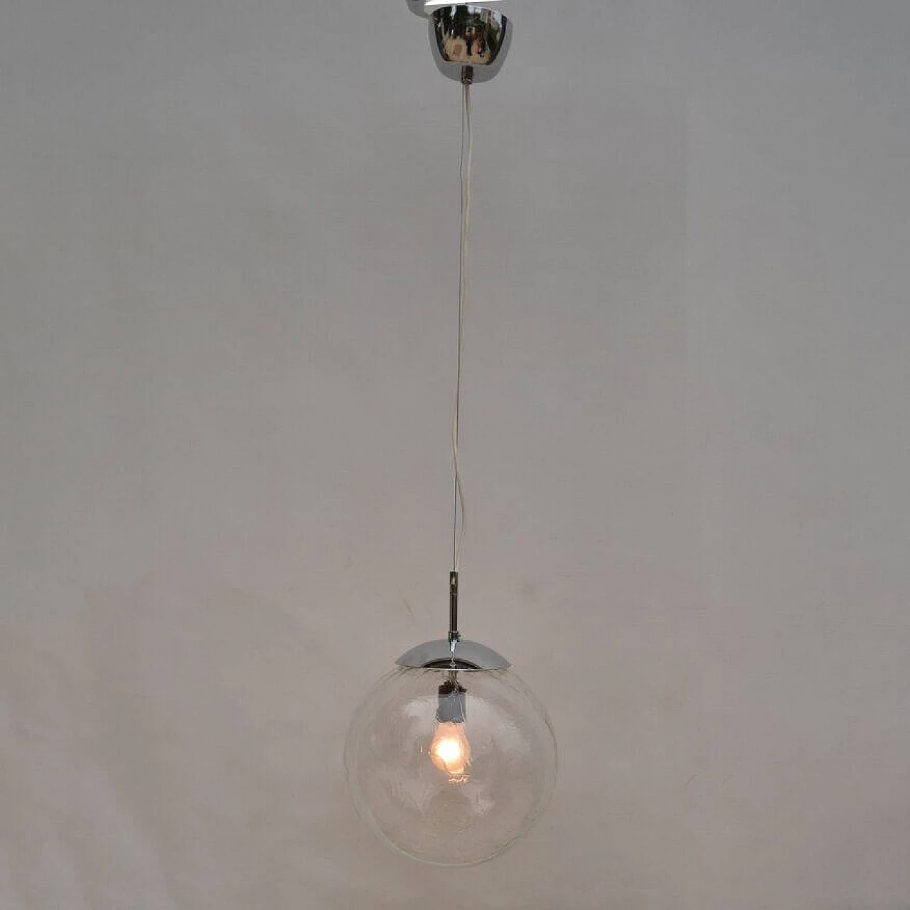 Polam Wrocław glass pendant lamp, 1970s 14