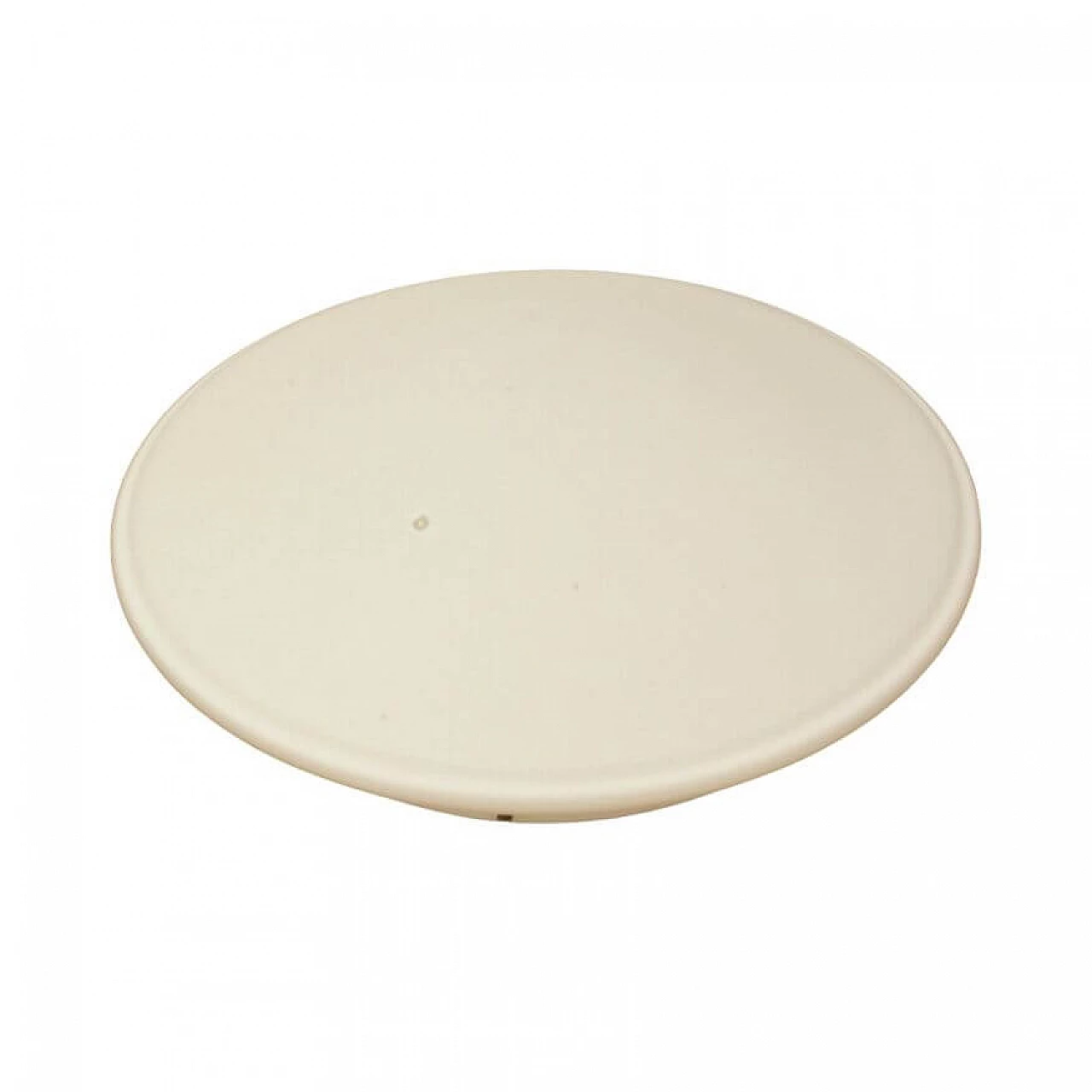 White glass ceiling lamp by Penko Pieńsk, 1970s 7