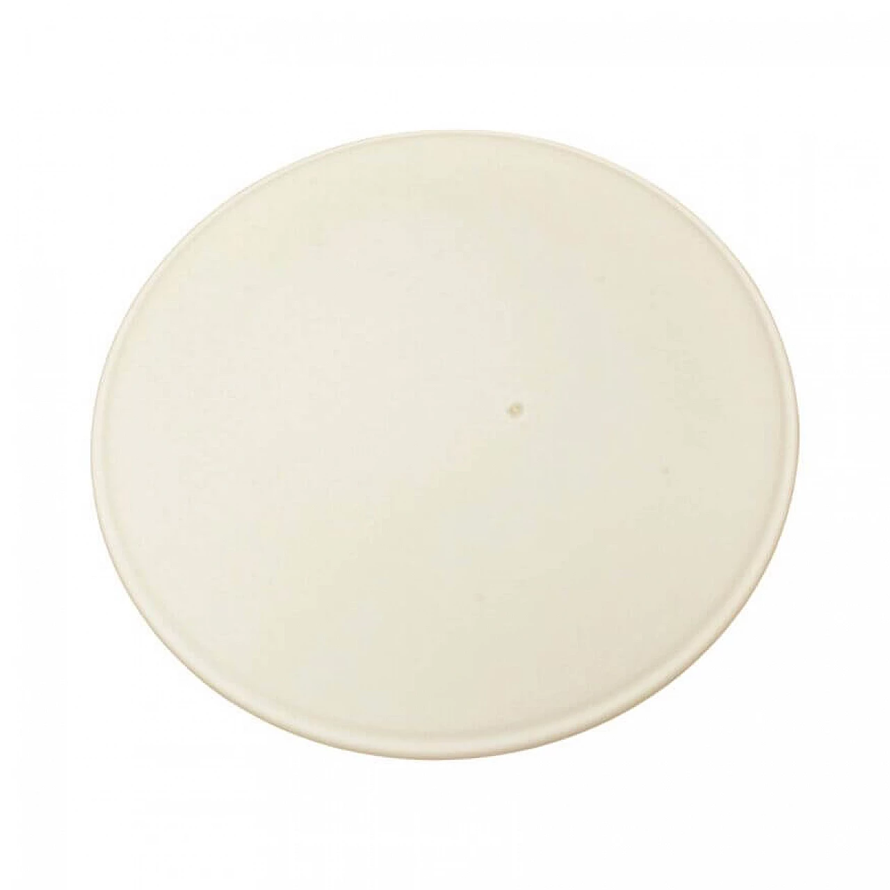 White glass ceiling lamp by Penko Pieńsk, 1970s 10