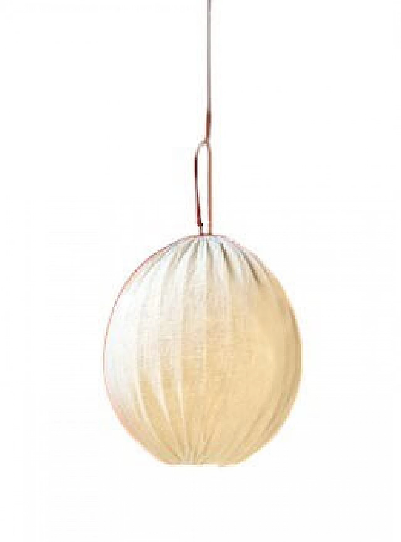 Lampada da soffitto danese in tessuto, anni '50 7