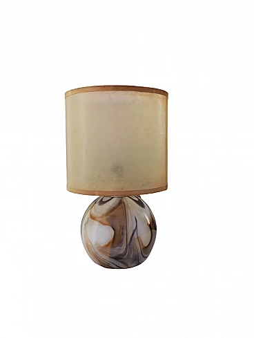 Lampada da tavolo in vetro di Murano, anni ‘70