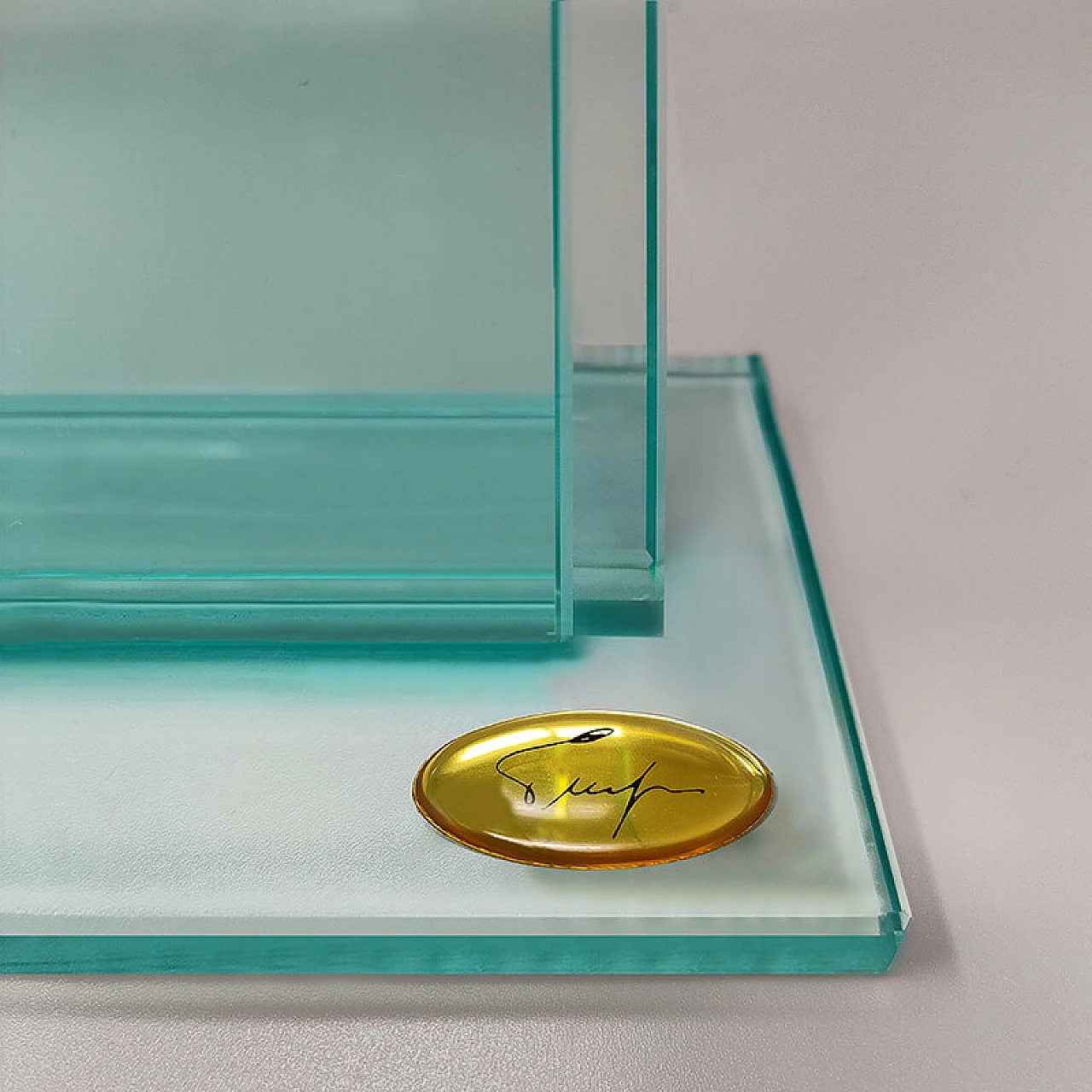 Crystal photo frame by Gianfini, 1970s 5