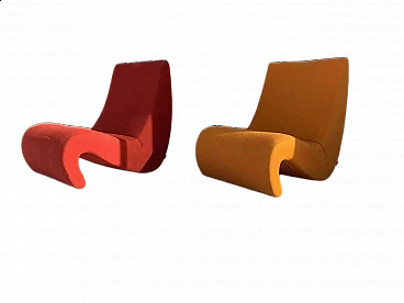 Pair of Amoebe armchairs by Verner Panton for Vitra