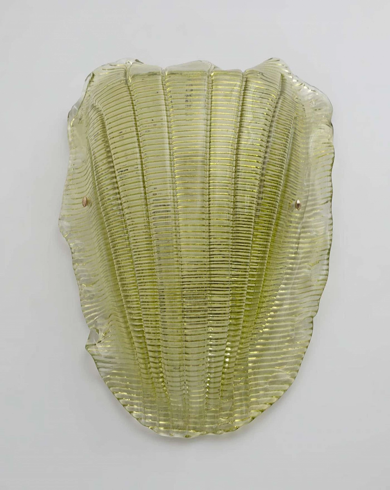 Murano glass shell-shaped wall lamp, 1990s 2