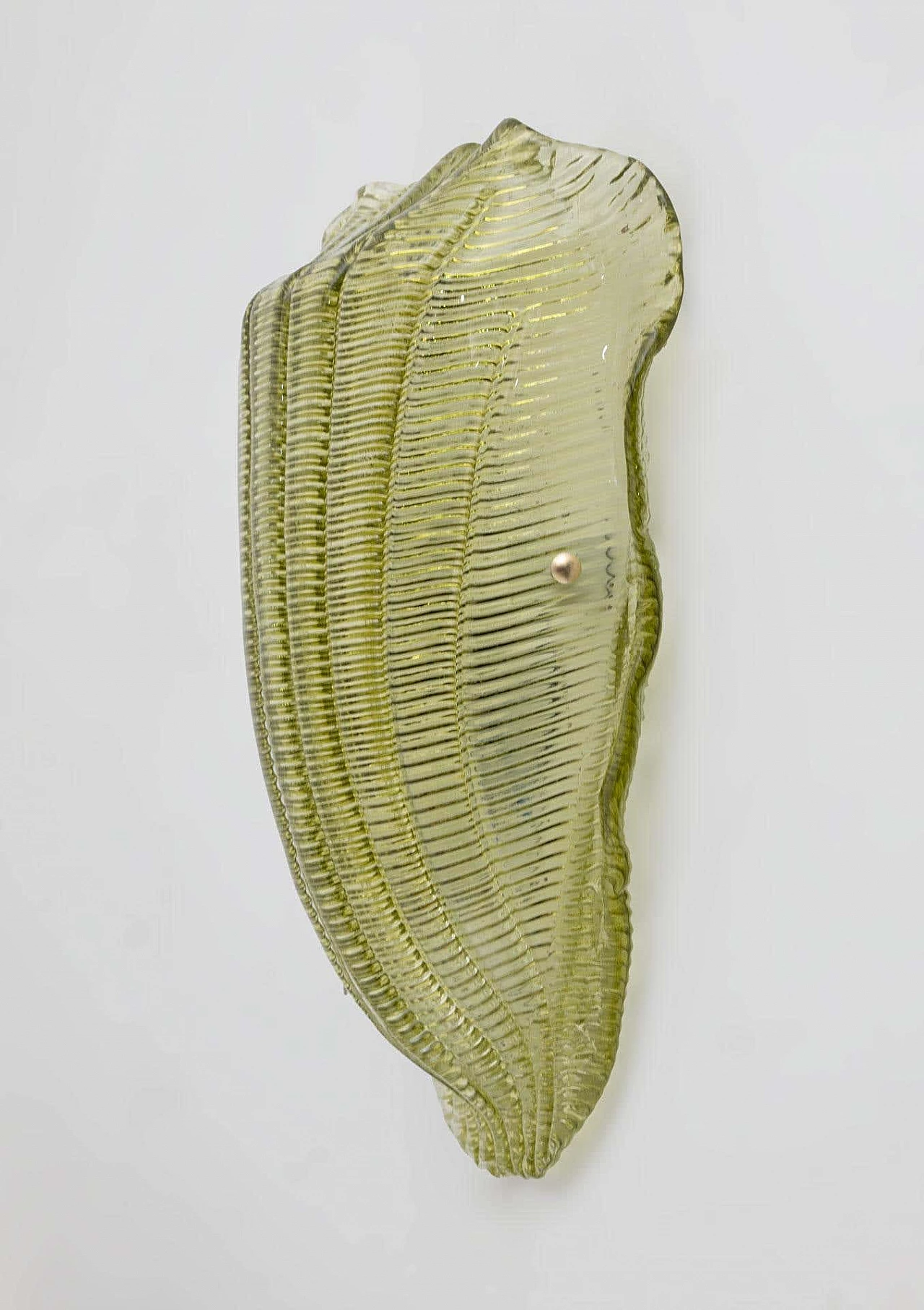 Murano glass shell-shaped wall lamp, 1990s 4