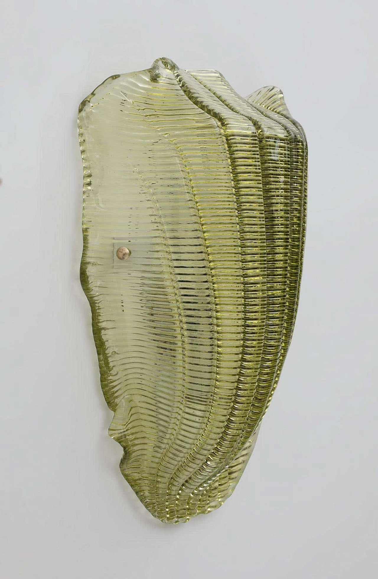 Murano glass shell-shaped wall lamp, 1990s 6