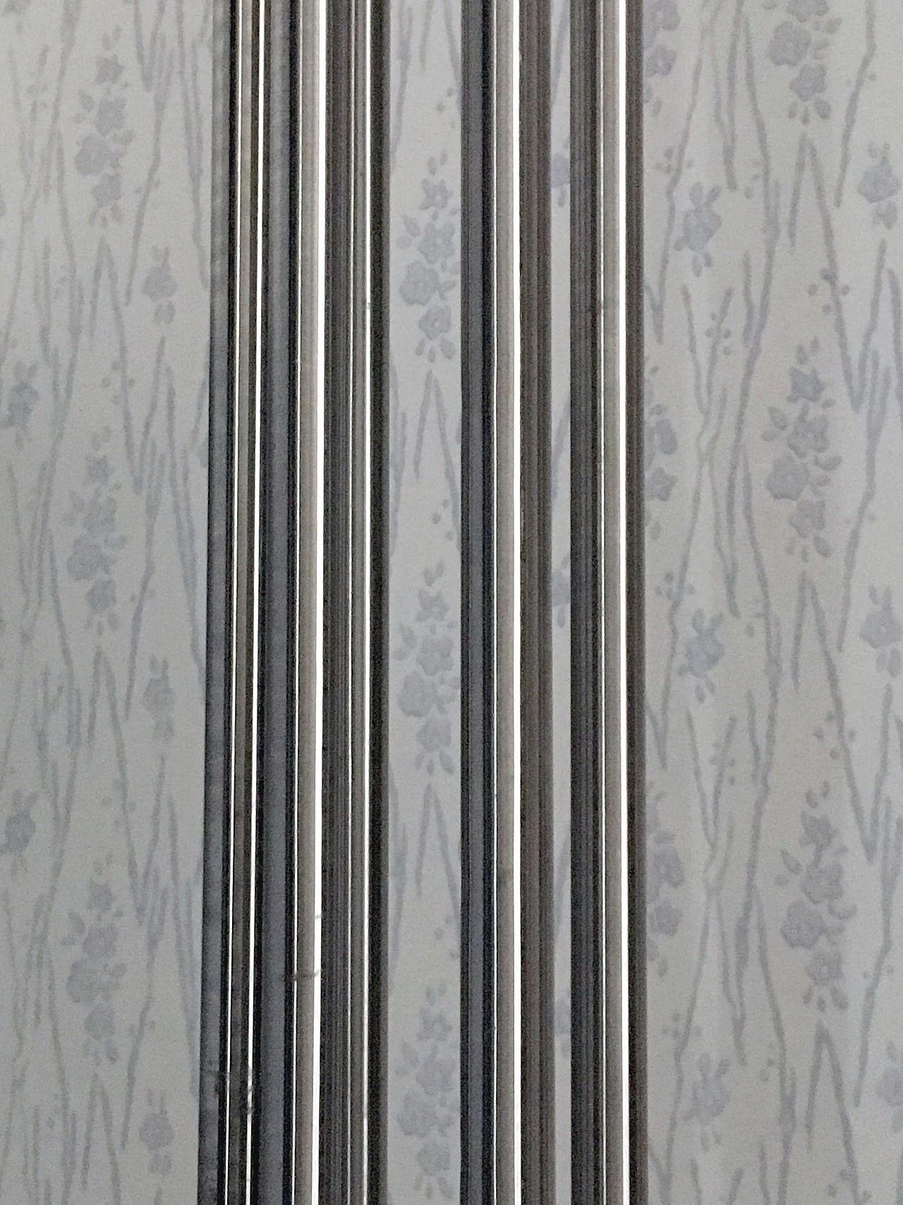 Stainless steel and aluminum floor coat rack, 1960s 10