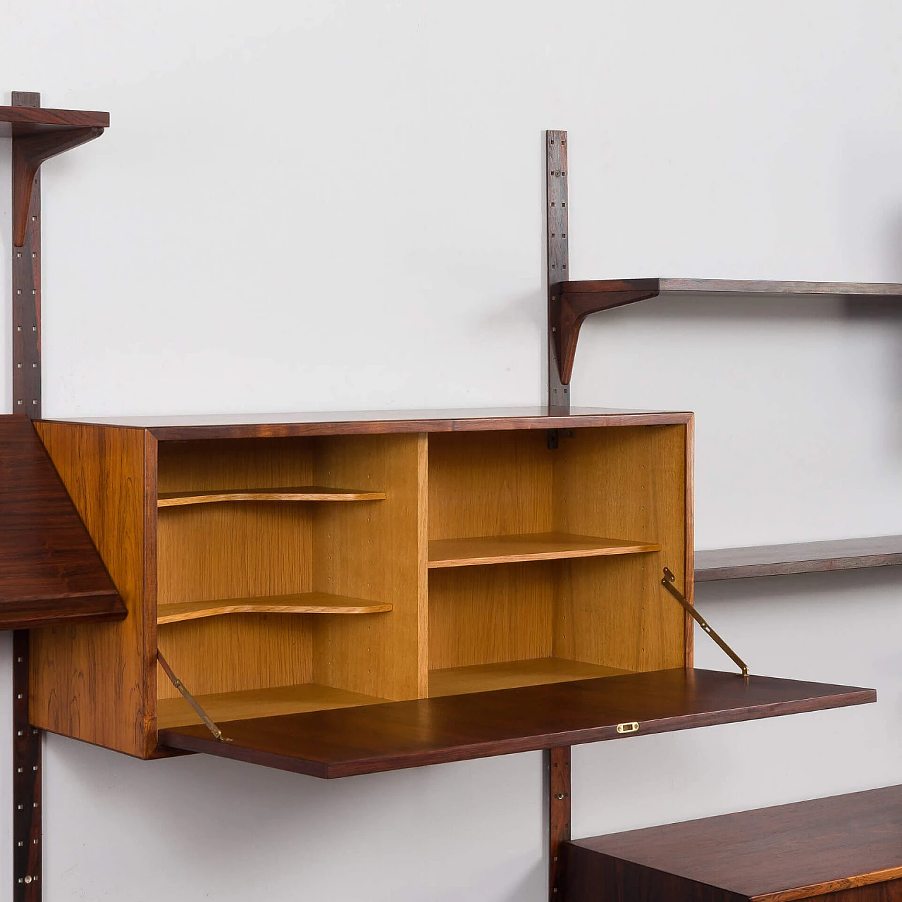 Four-bay rosewood bookcase by Rud Thygesen & Johnny Sorensen for Hansen & Guldborg, 1960s 10