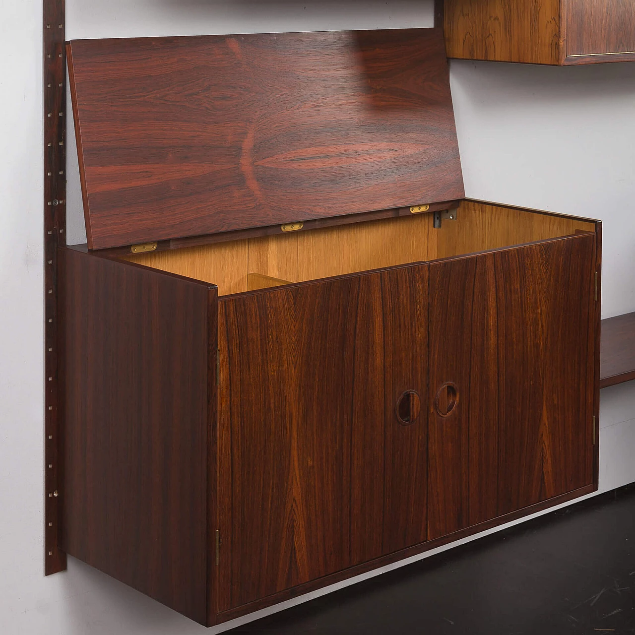 Four-bay rosewood bookcase by Rud Thygesen & Johnny Sorensen for Hansen & Guldborg, 1960s 20