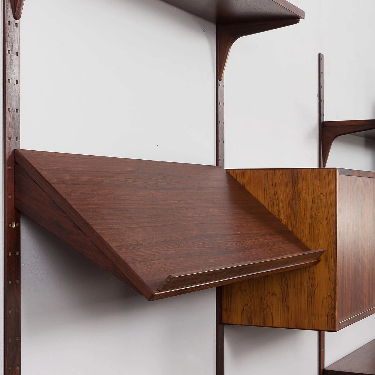 Four-bay rosewood bookcase by Rud Thygesen & Johnny Sorensen for Hansen & Guldborg, 1960s 23
