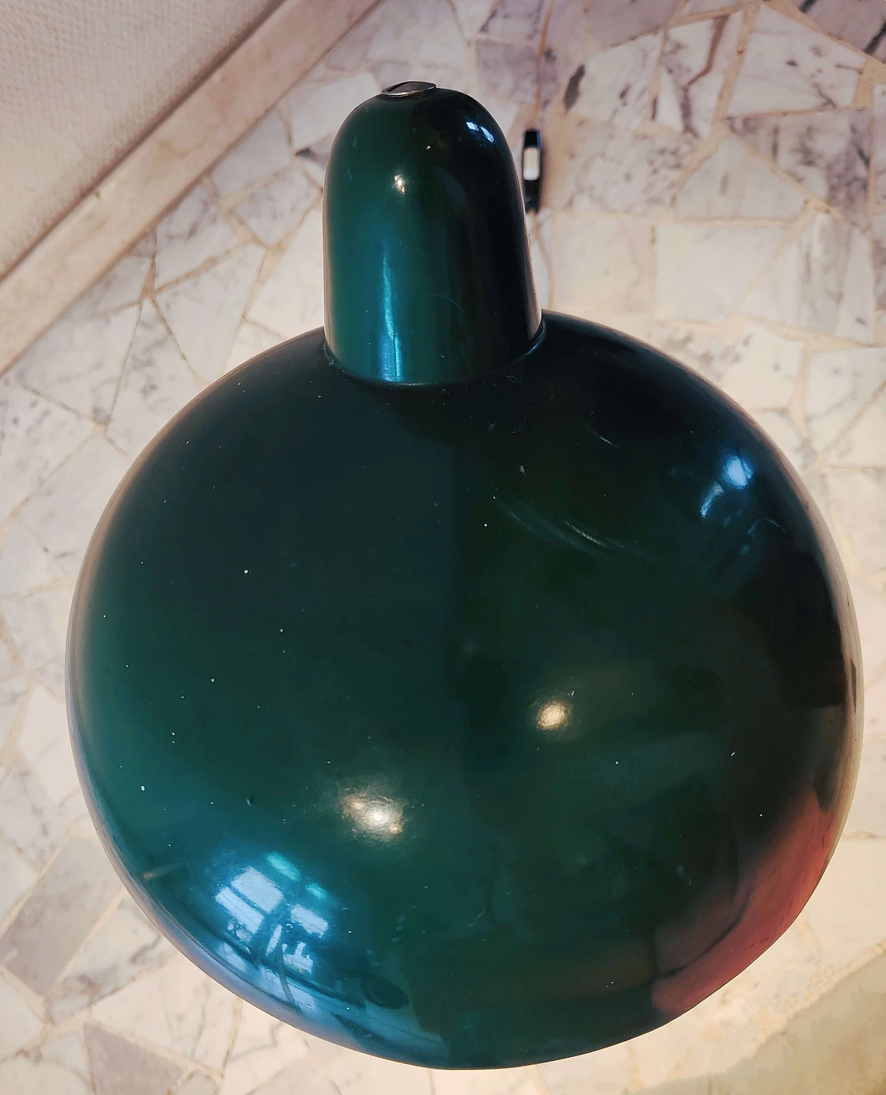 Lampada da tavolo ministero in metallo di Seminara, anni '50 2