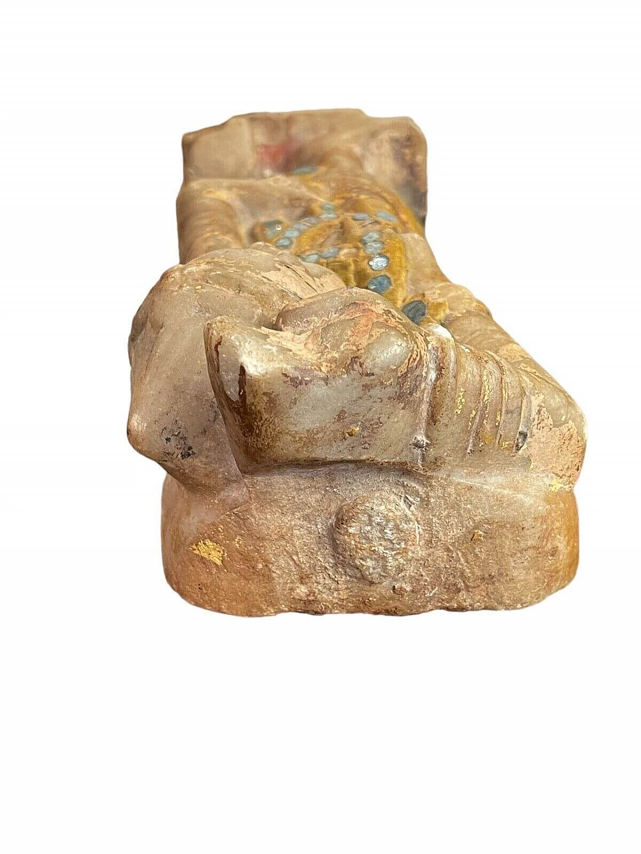 Indian alabaster and glass statue of dancing Apsara, 18th century 7