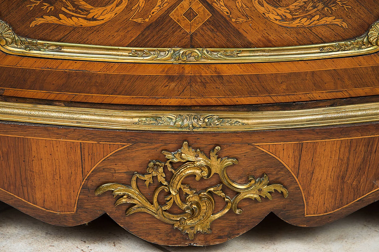 Napoleon III sideboard in exotic woods with gilded bronze fittings, 19th century 4
