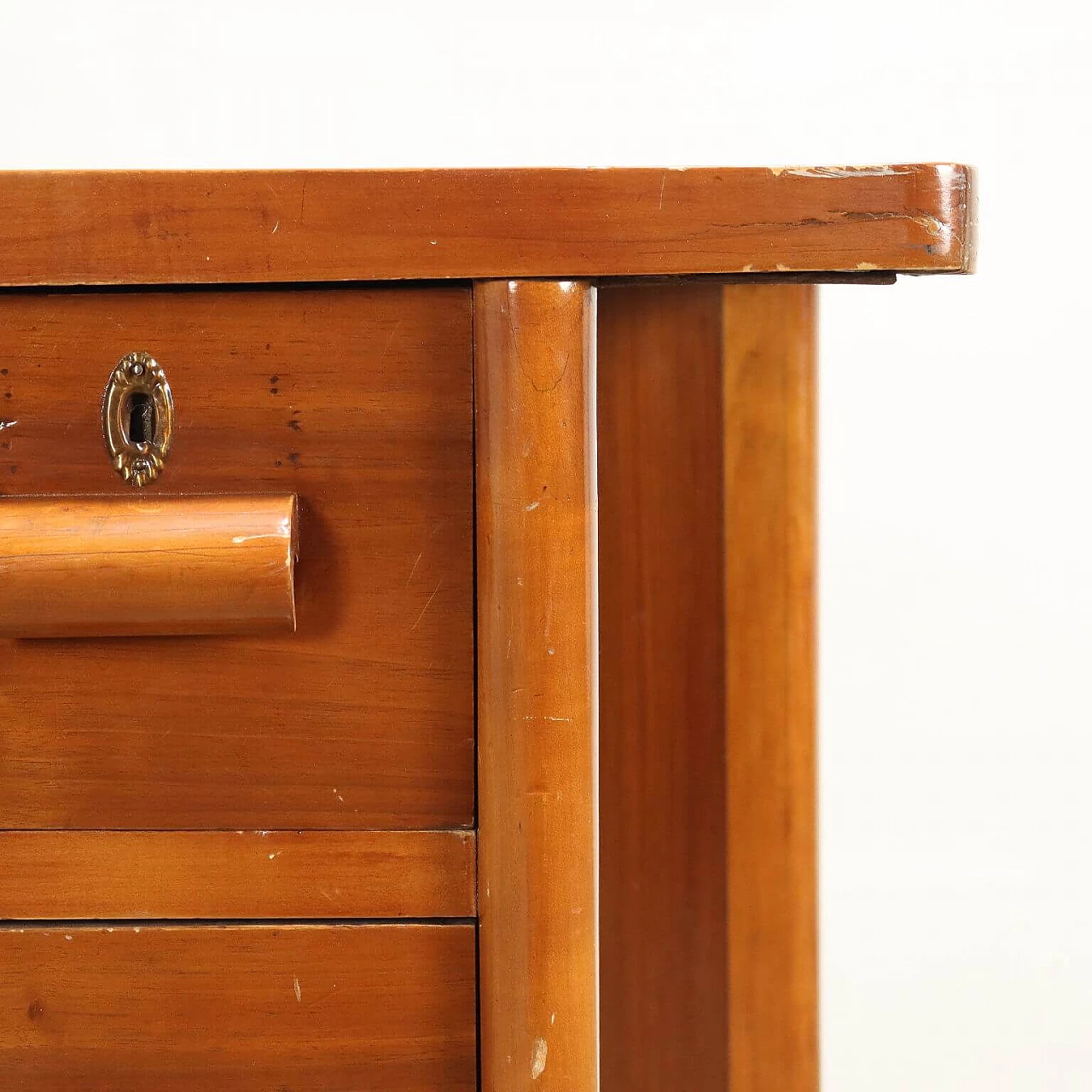 Scrittoio in legno impiallacciato noce e radica, anni '40 4