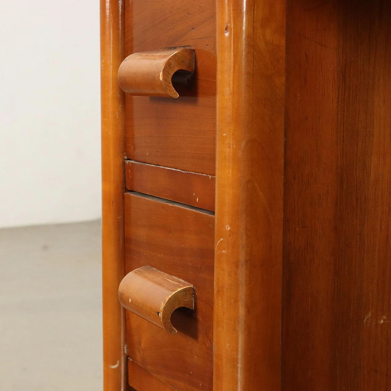 Scrittoio in legno impiallacciato noce e radica, anni '40 6