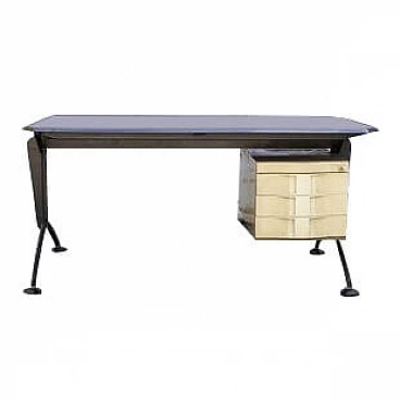 Arco desk with drawers by BBPR for Olivetti Synthesis, 1960s