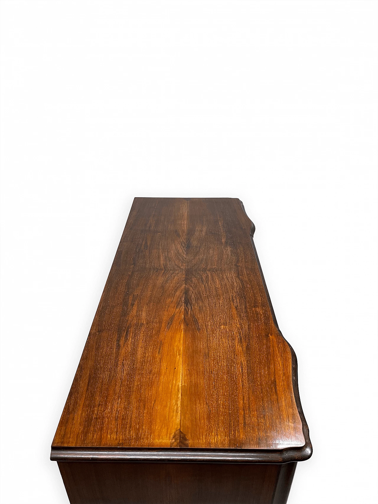 Walnut wavy-shaped chest of drawers, 1950s 11