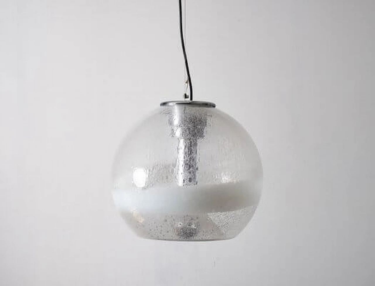 Sothis glass ceiling lamp, 1970s 1