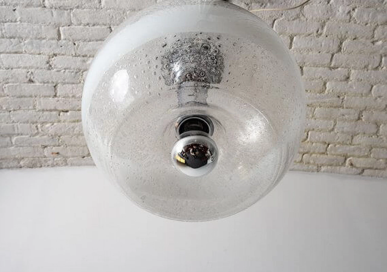 Sothis glass ceiling lamp, 1970s 3