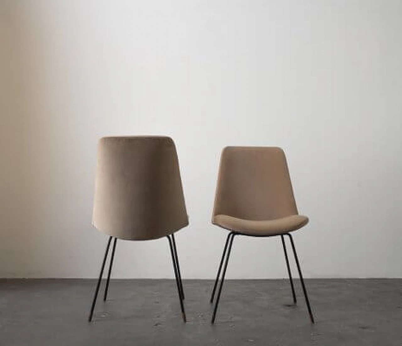 Pair of DU22 chairs by Gastone Rinaldi for Rima, 1950s 7