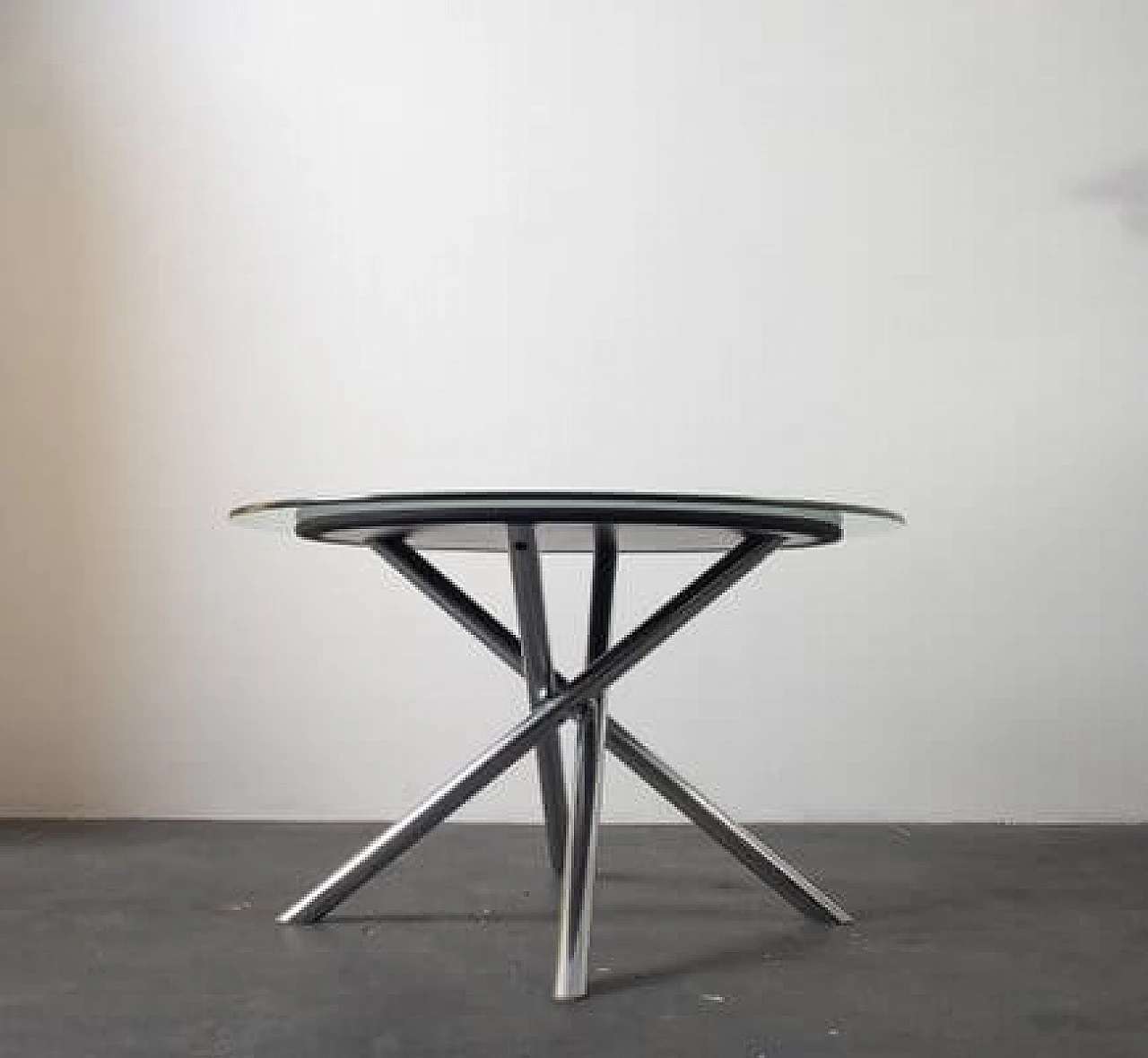 Knot table in steel and glass by Carlo Bartoli for Tisettanta, 1970s 8