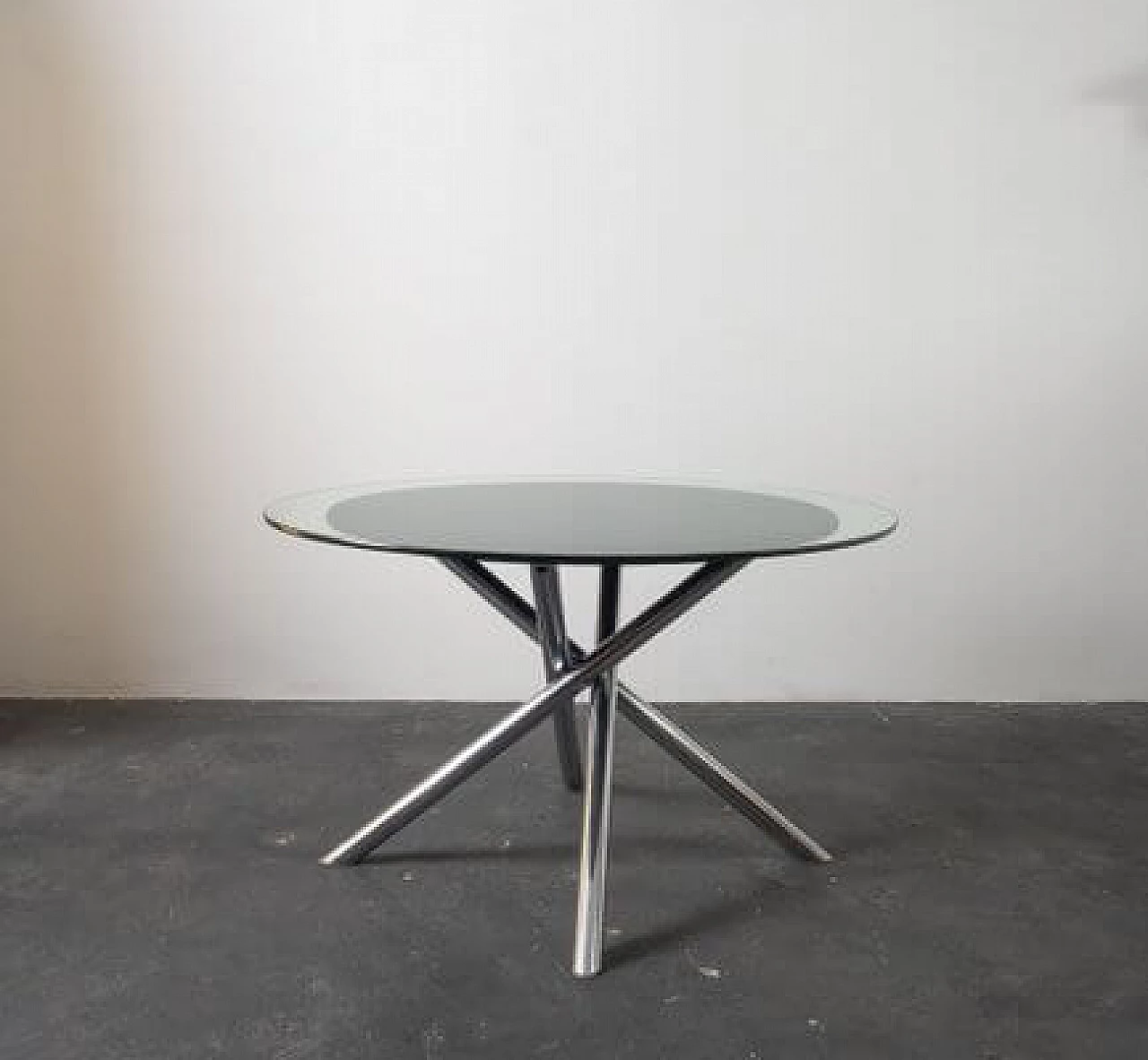 Knot table in steel and glass by Carlo Bartoli for Tisettanta, 1970s 9