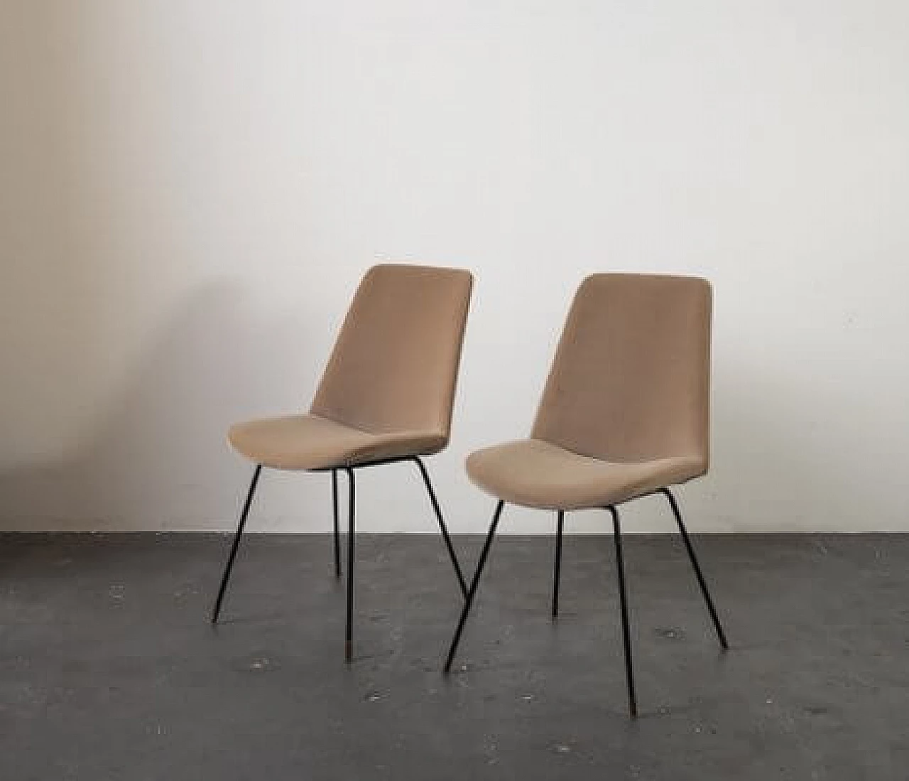 Pair of DU22 chairs by Gastone Rinaldi for Rima, 1950s 10