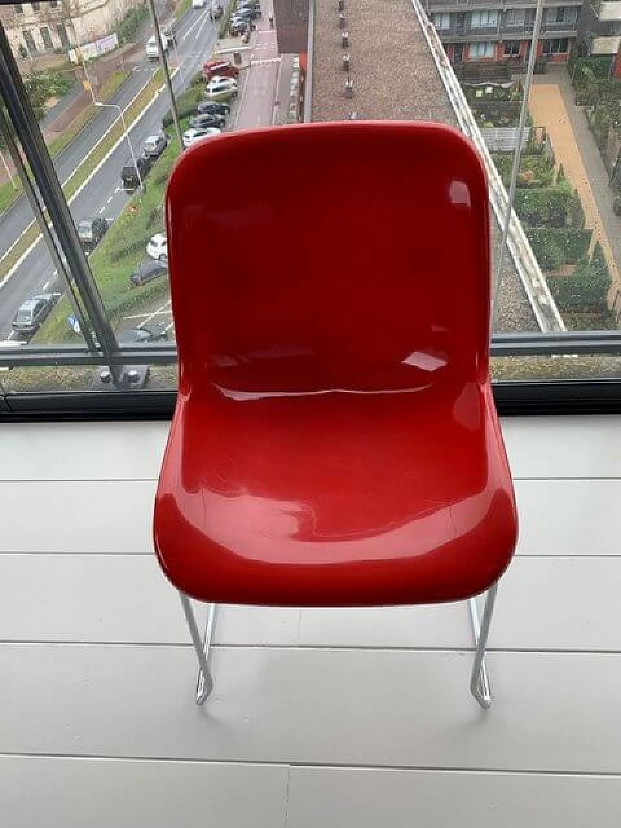 6 Red Beso CL chairs by Khodi Feiz for Artifort 4
