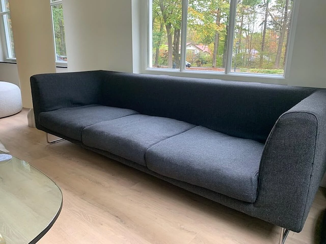 Divano Elan 230 in tessuto grigio di Jasper Morrison per Cappellini 2