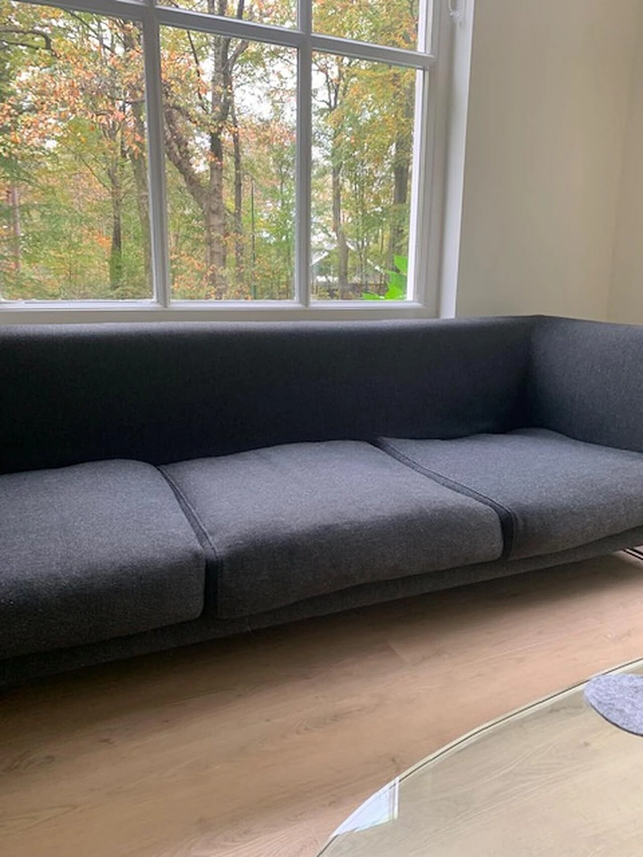 Divano Elan 230 in tessuto grigio di Jasper Morrison per Cappellini 5