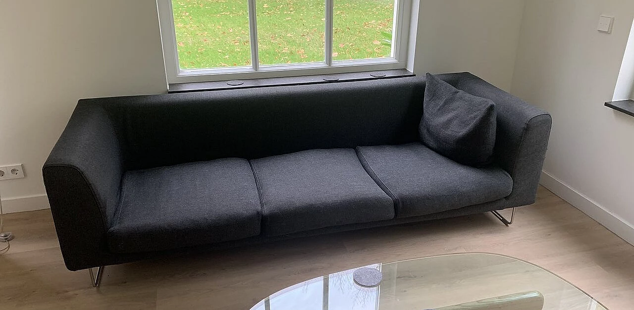 Divano Elan 230 in tessuto grigio di Jasper Morrison per Cappellini 7