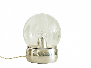 Vieste table lamp in aluminium and glass by Gianemilio Piero & Onosa Monti for Candle, 1970s