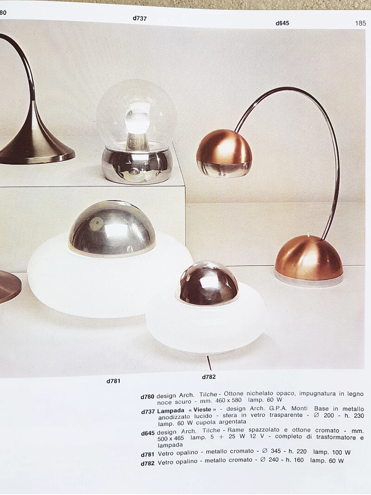 Lampada da tavolo Vieste in alluminio e vetro di Gianemilio Piero & Onosa Monti per Candle, anni '70 8