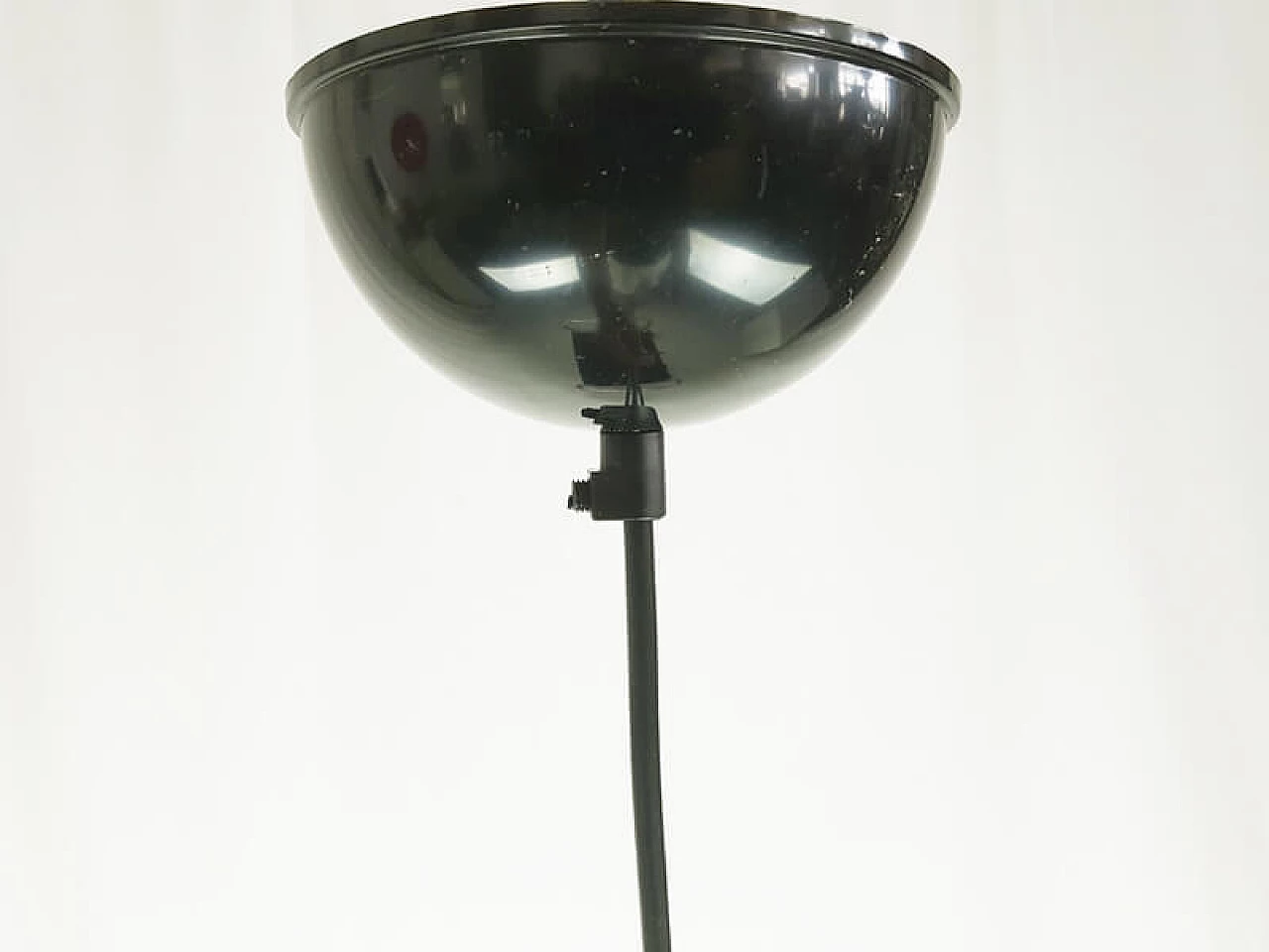 Lampada a sospensione 2133 in metallo laccato bianco e nero di Gino Sarfatti per Arteluce & Flos, anni '70 8