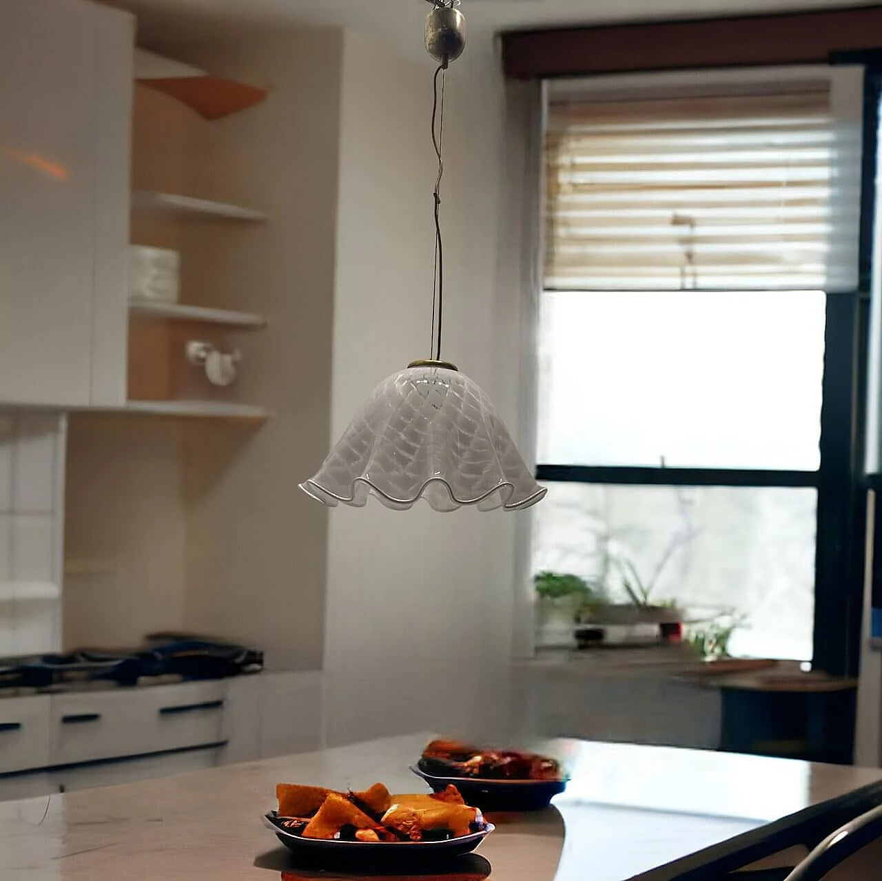 Murano glass ceiling lamp, 1970s 2