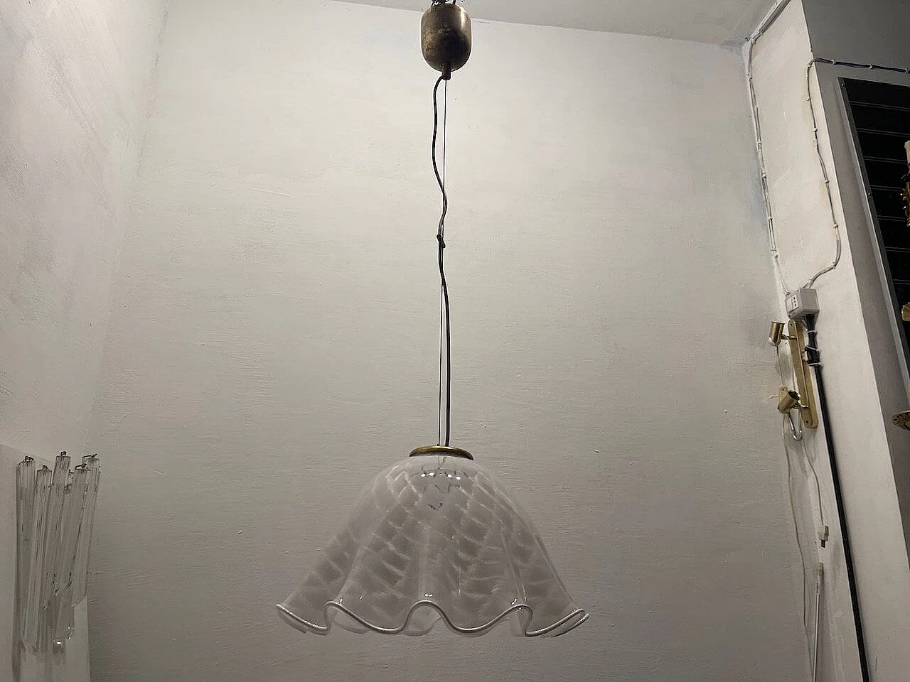 Murano glass ceiling lamp, 1970s 3