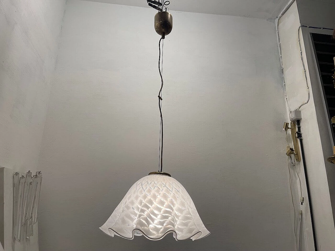 Murano glass ceiling lamp, 1970s 4