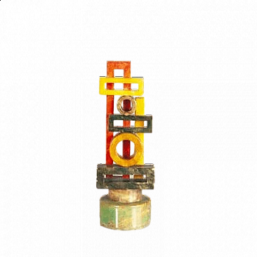 Marble totem sculpture, 1970s