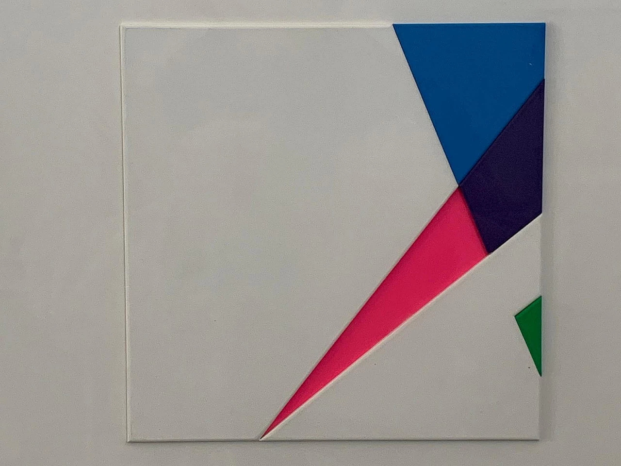 Alfredo Troisi, Evoluzione del quadrato, tecnica mista su cartone, 1975 4