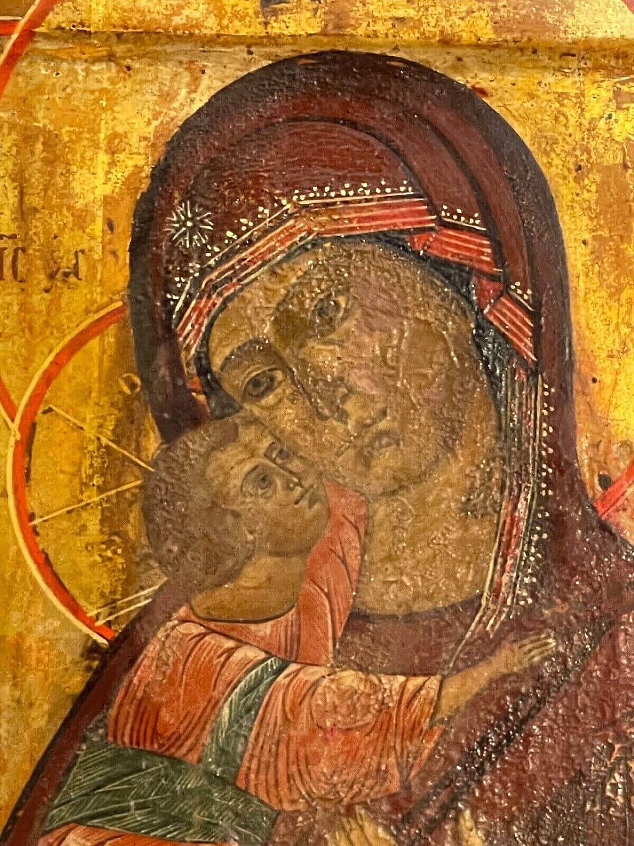 Russian icon of Madonna and Child, 19th century 2