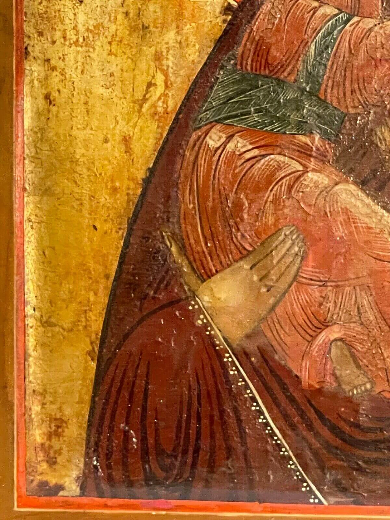 Russian icon of Madonna and Child, 19th century 4