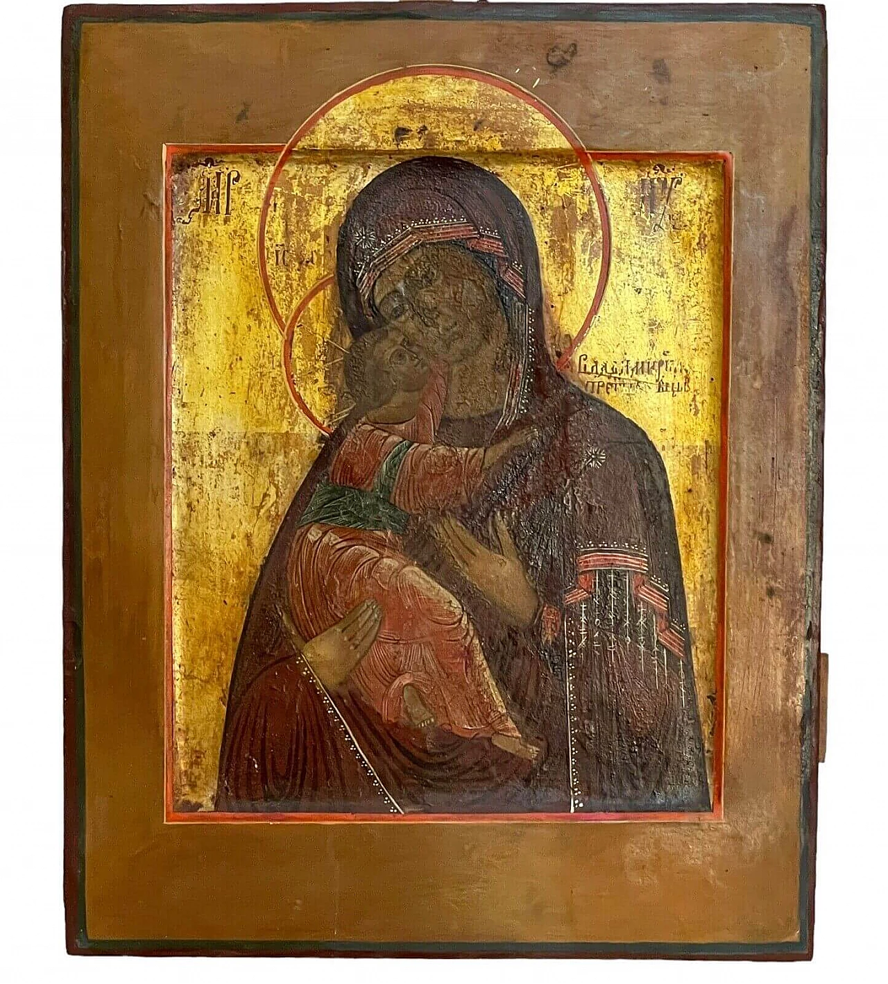 Russian icon of Madonna and Child, 19th century 7