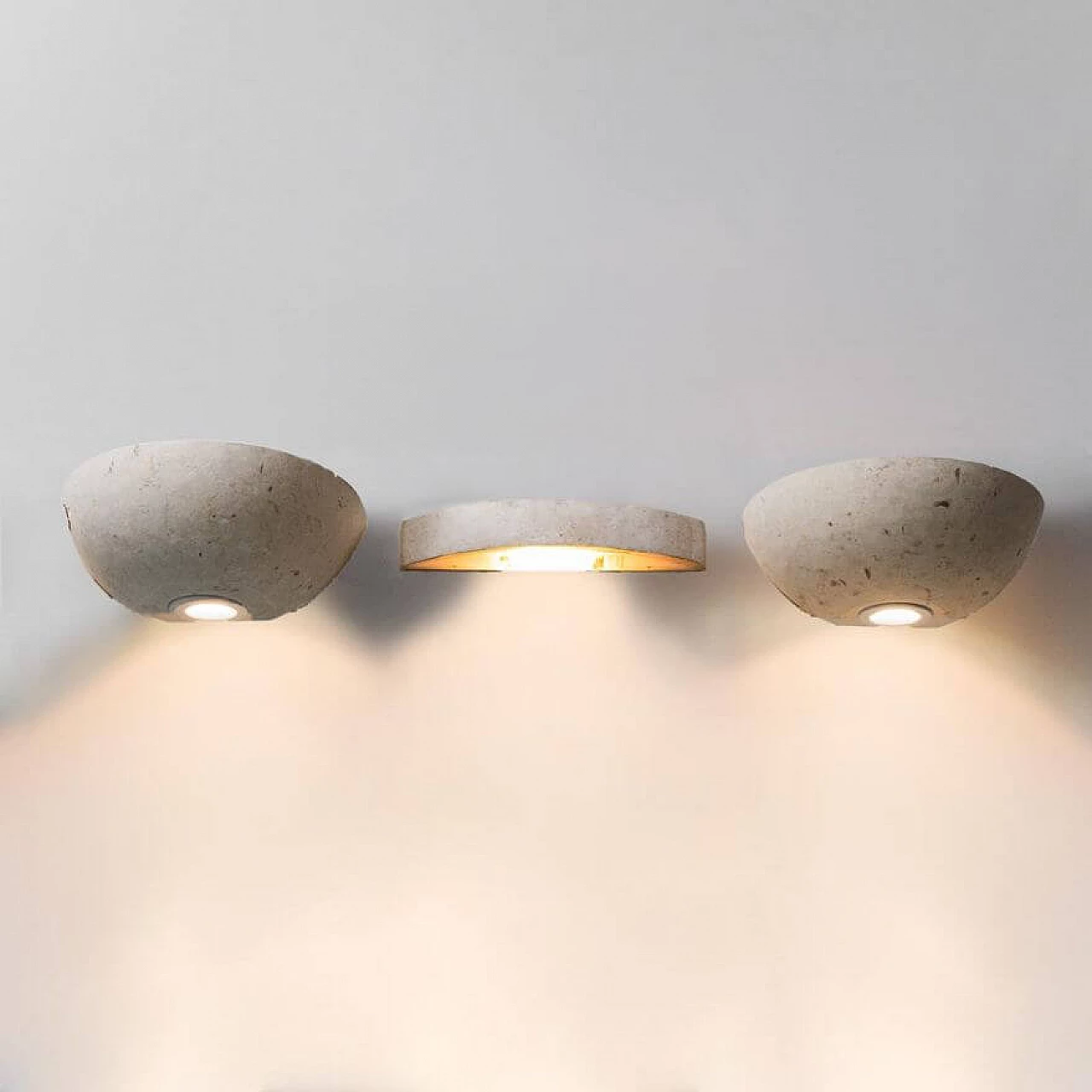 3 Stone wall lights by Targetti, 1990s 1
