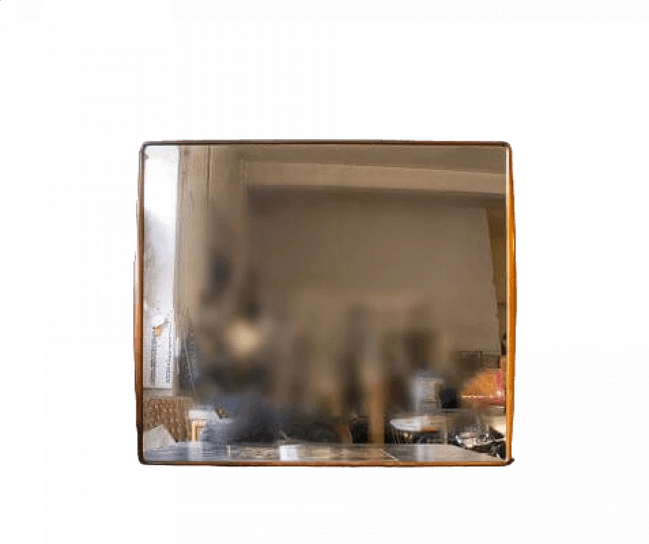 Specchio con cornice in legno di La Permanente Mobili Cantù, anni '50 6