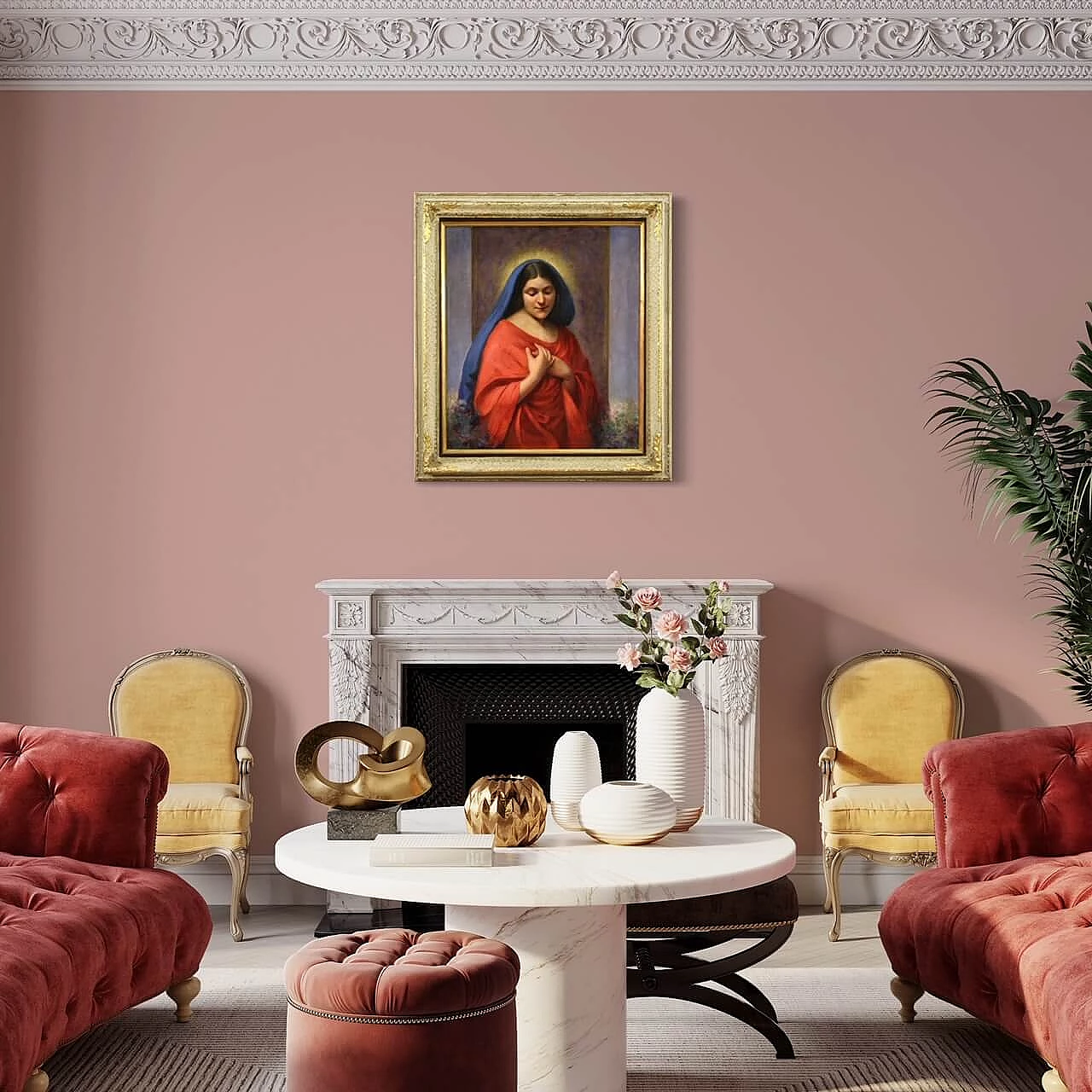 Madonna, oil painting on canvas, 1929 1365497