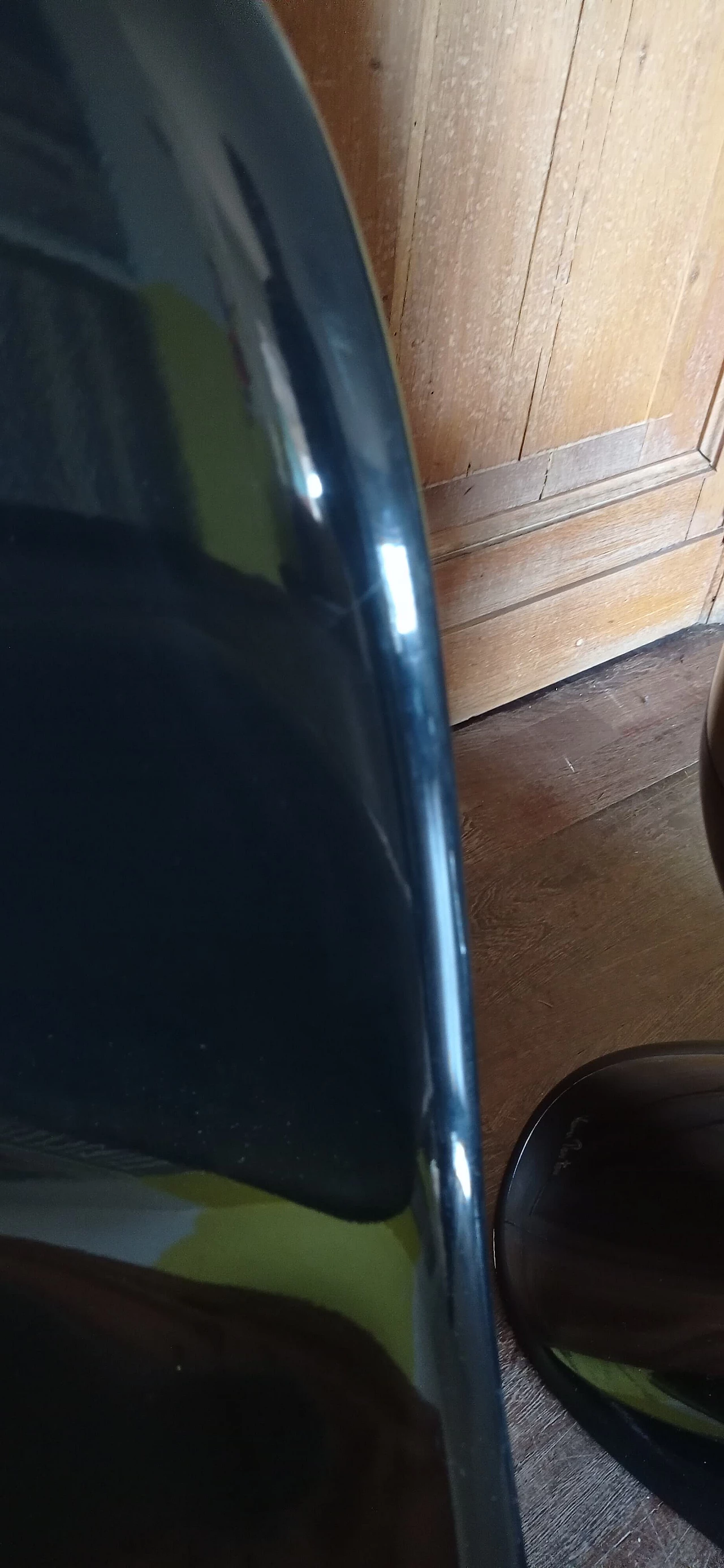 Coppia di sedie Verner Panton in schiuma poliuretanica lucida nera per Vitra, 2006 60