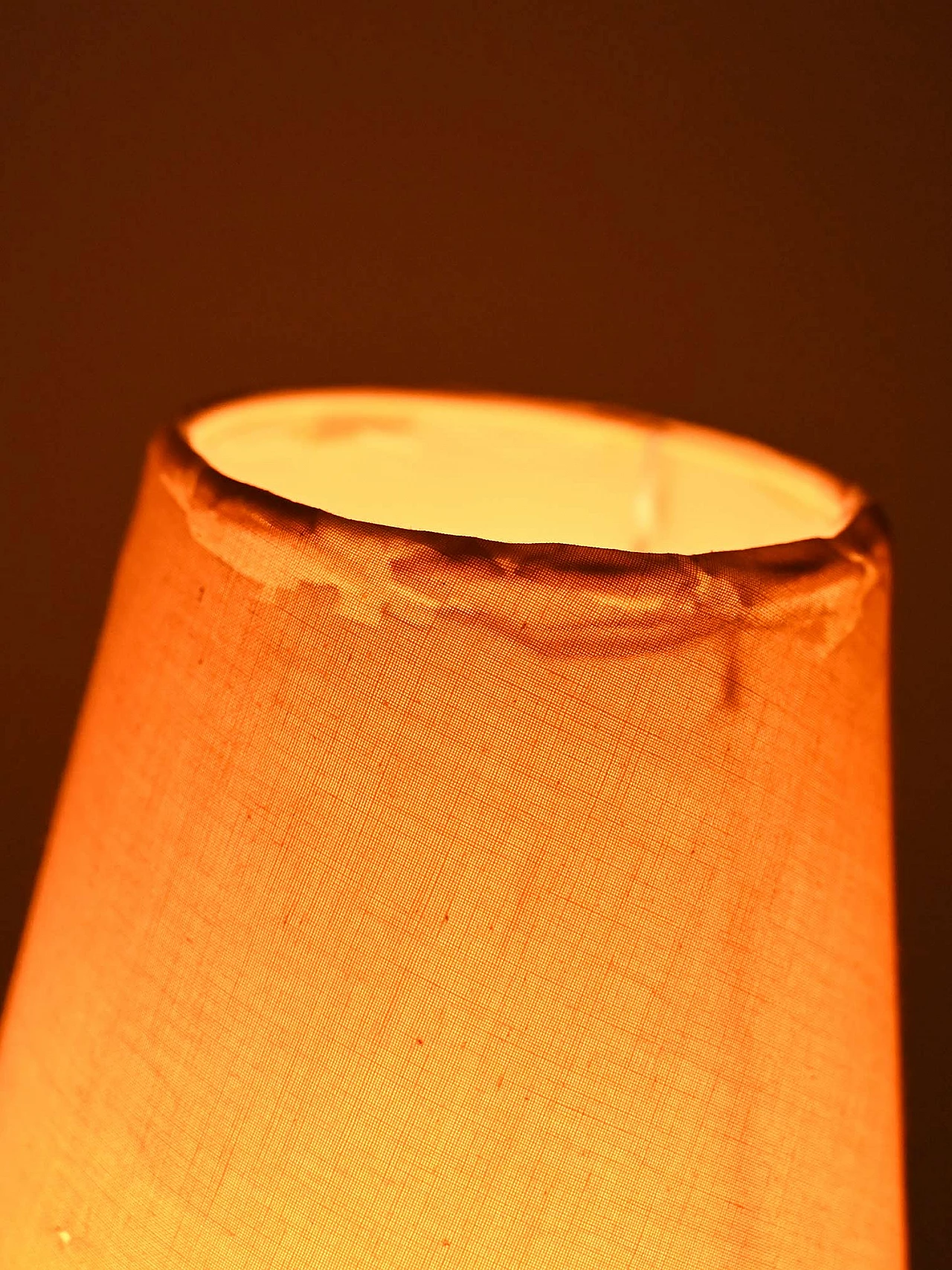 Lampada da terra in ferro battuto con doppio paralume, anni '80 9