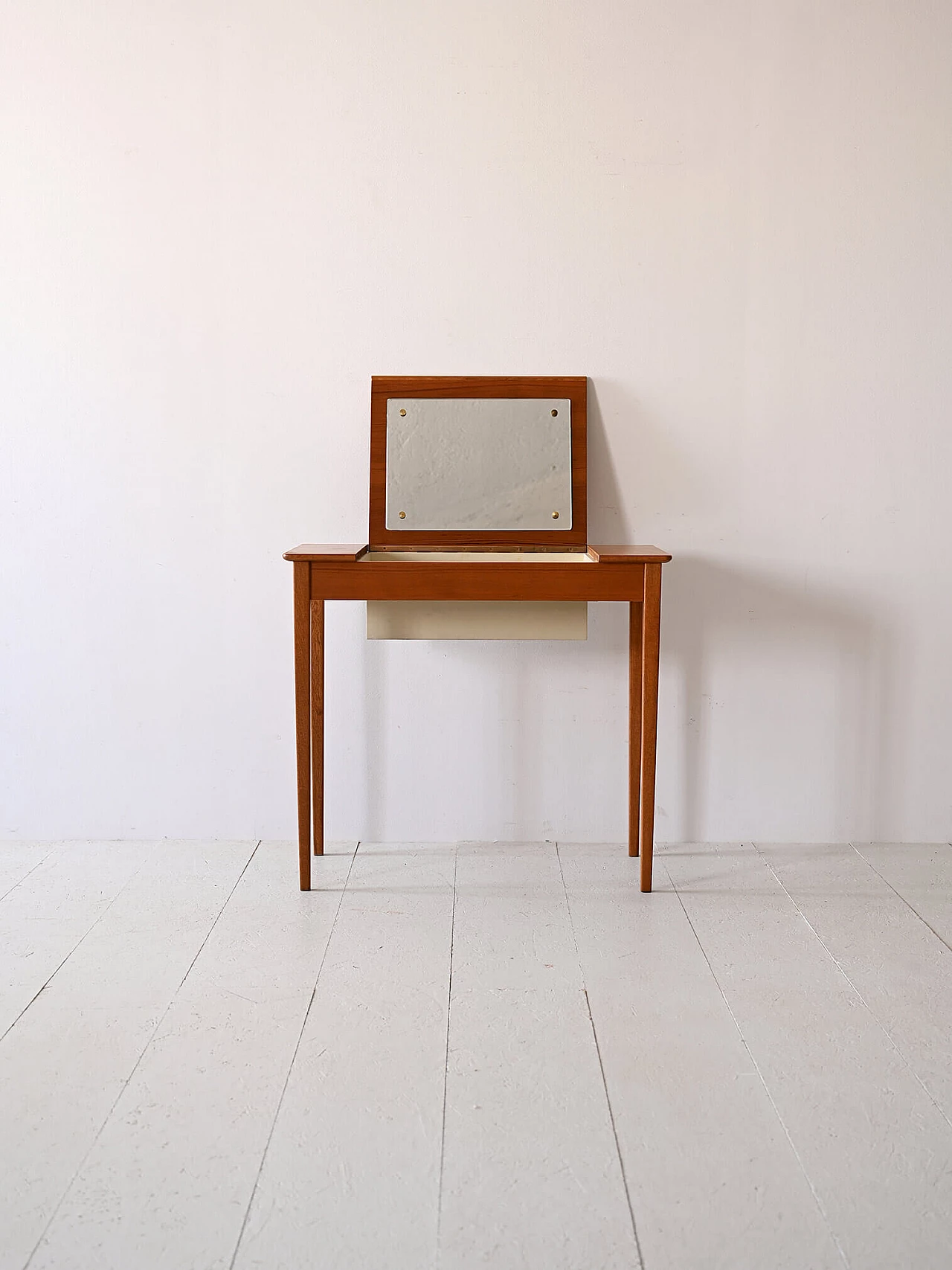 Nordic teak dressing table with mirror, 1960s 1