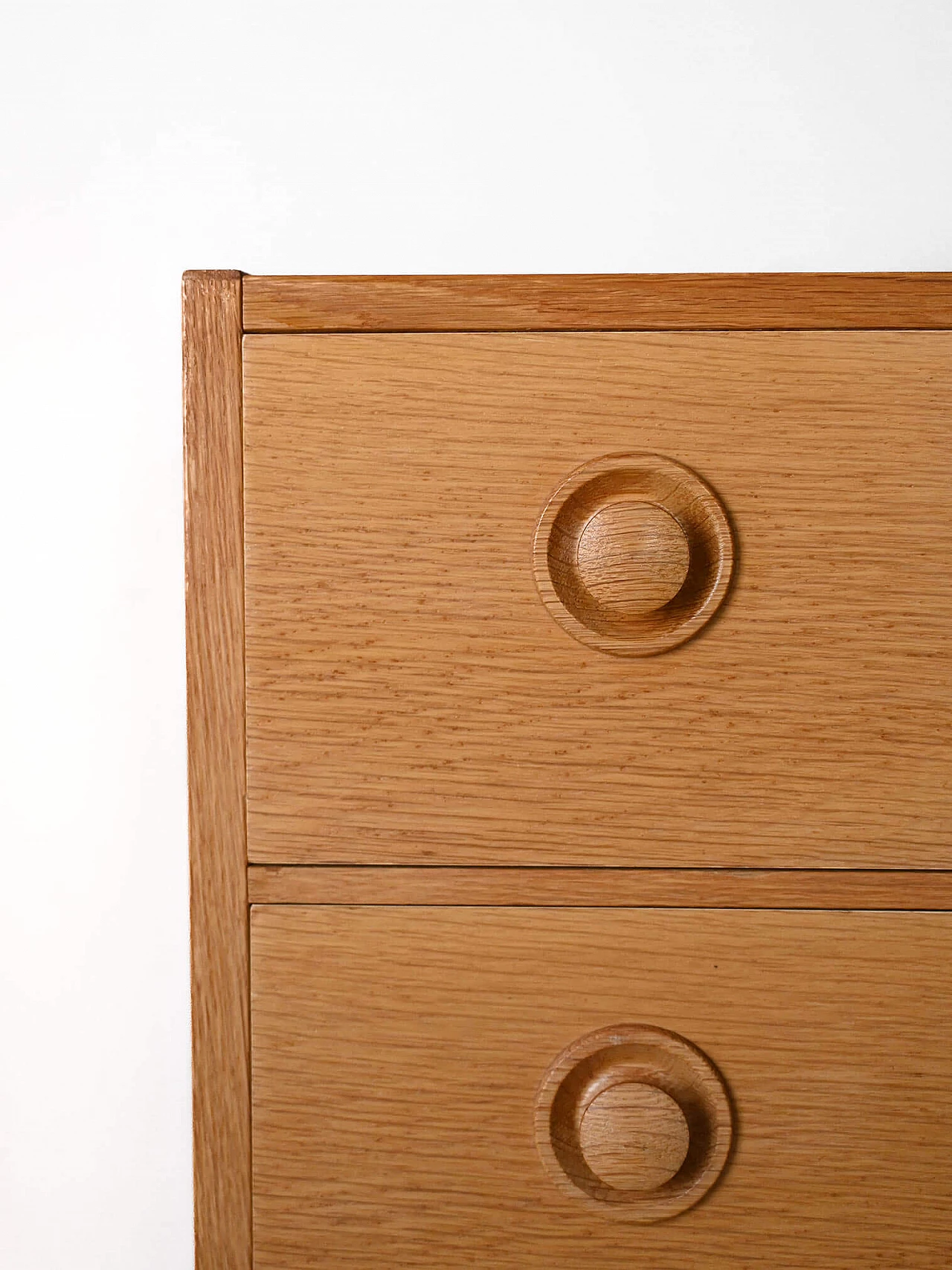 Oak chest of drawers with square legs, 1960s 6