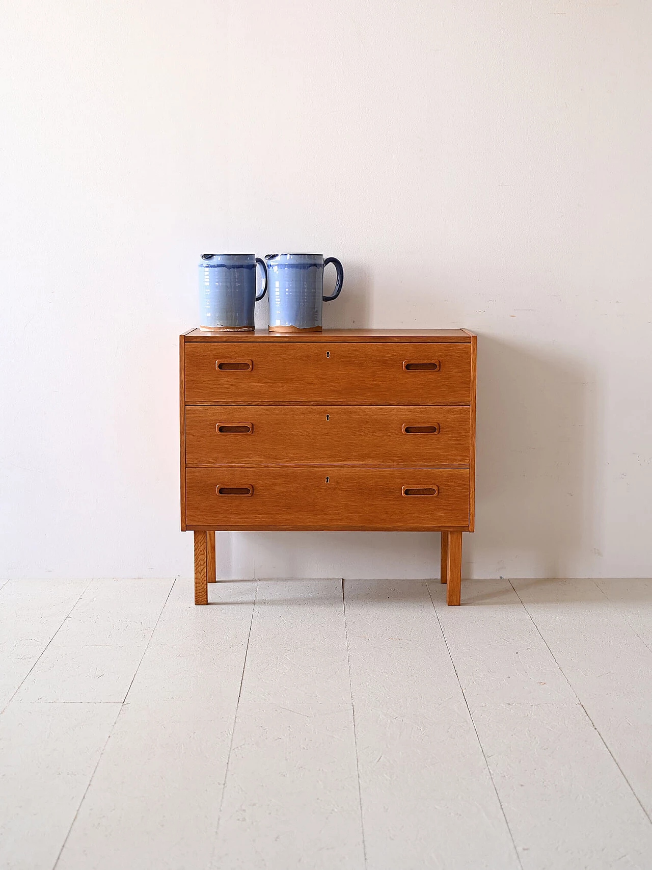 Teak chest of drawers with locks, 1960s 1